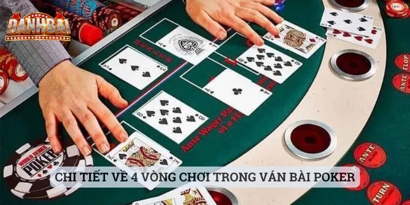 cách chơi poker Chi tiết về 4 vòng chơi trong ván bài Poker